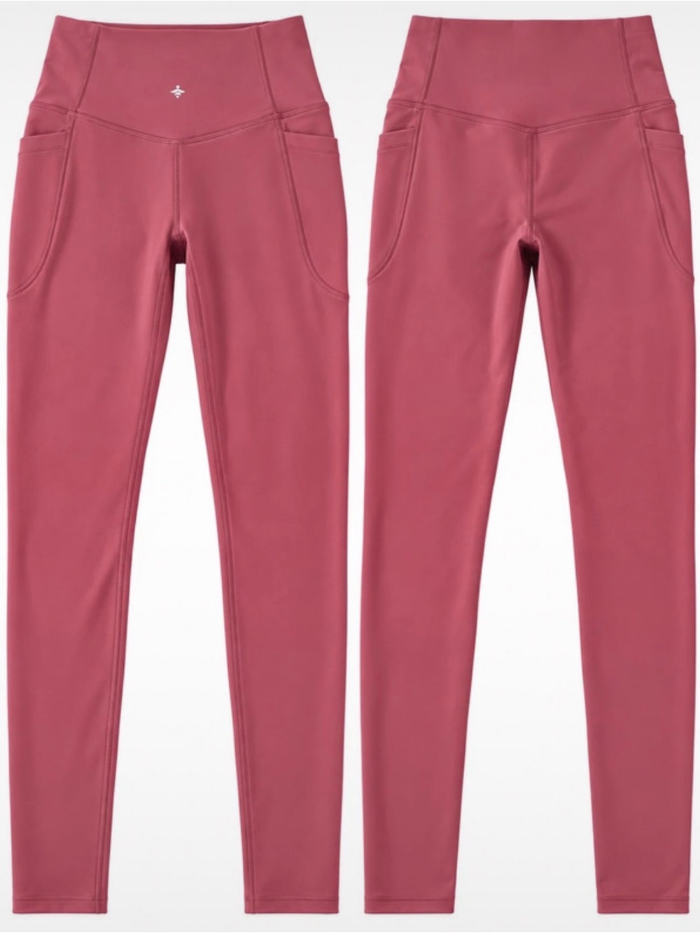 HALARA High-Waist Pocket Leggings in Dusty Rose